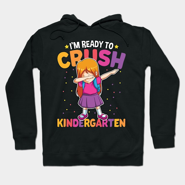 Dabbing Girl Kindergarten Funny Back To School Gift Hoodie by HCMGift